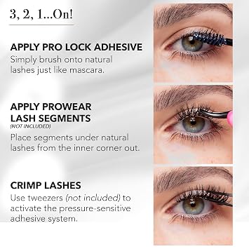 Pro Lash Pro Lock Adhesive - Longest-Lasting, Easiest-to-Apply Lash Glue - Waterproof, Sweatproof Eyelash Glue - Safe for Sensitive Eyes - 10-Plus Day Hold, No Fumes, No Dry Time - 4.5 ml