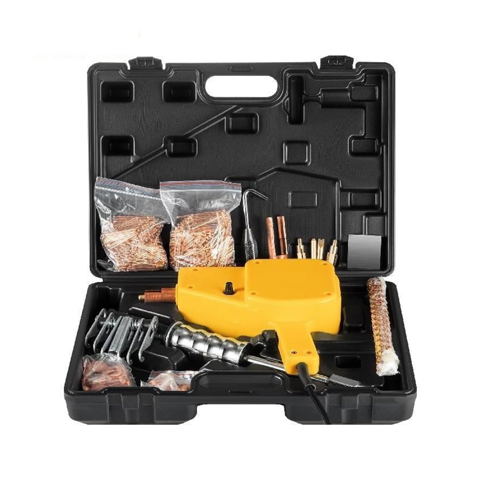 800VA Punktschweißgerät & Dellenzieher Kit - Professionelles Karosserie-Reparaturwerkzeug-Set mit Bolzenpistole für Auto Dellen Entfernung