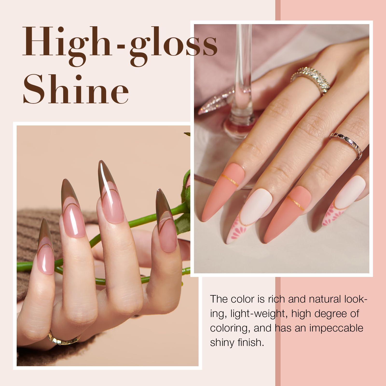 AZUREBEAUTY 31Pcs Dip Powder Nail Kit Starter 20 Colors Pastel Spring Summer Pink Acrylic Dipping Powder Set with Top/Base Coat Activator & Recycling Tray for Macaron French Manicure Salon: Chocolate Neutral Brown