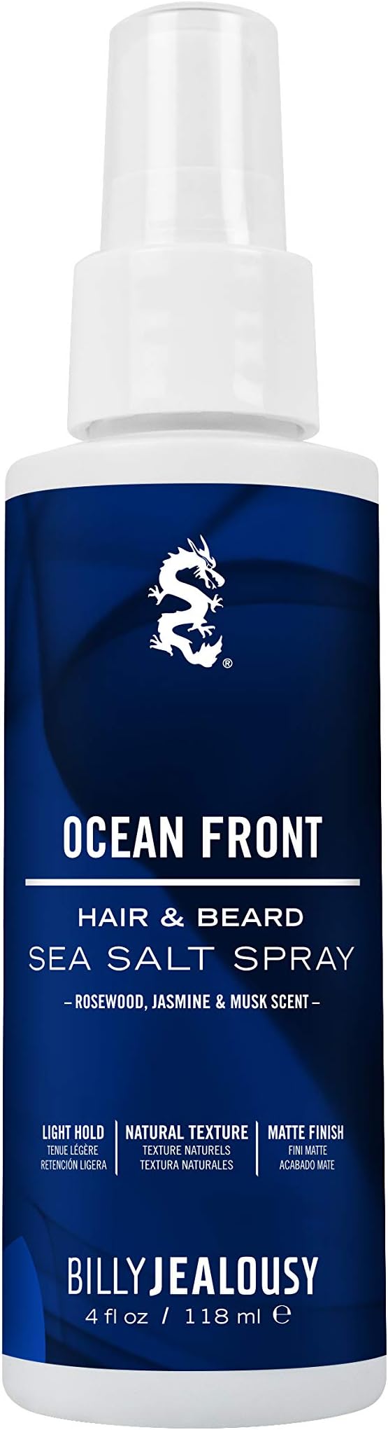 Billy JealousyOcean Front Sea Salt Spray, Texturizing and Volumizing Hair Spray With Natural Conditioner, 4 fl. oz.