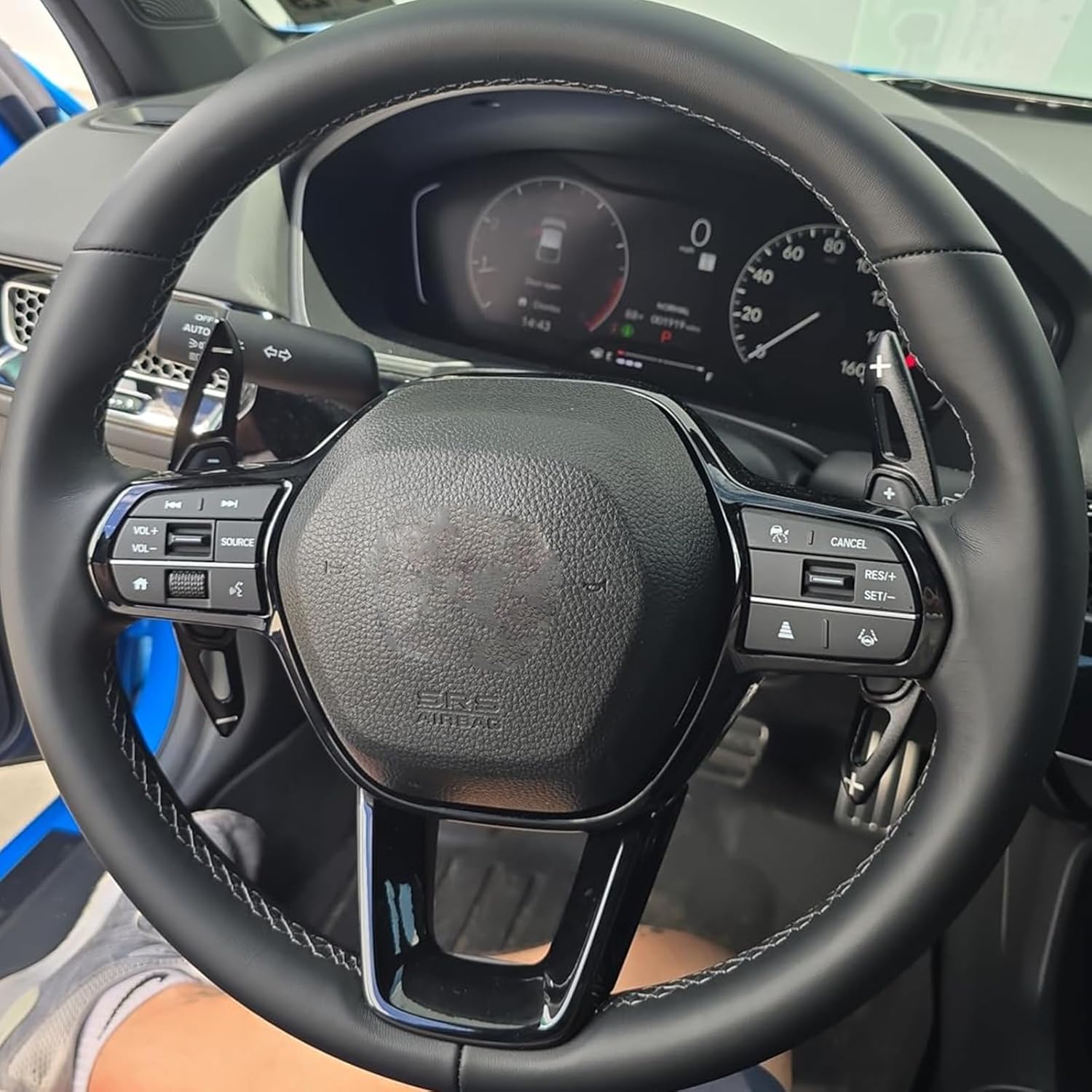 Aluminum Alloy Steering Wheel Shift Paddle Extension Cover is Suitable for Honda 2022-2025, for Acura Integra 2023-2025 (Black)