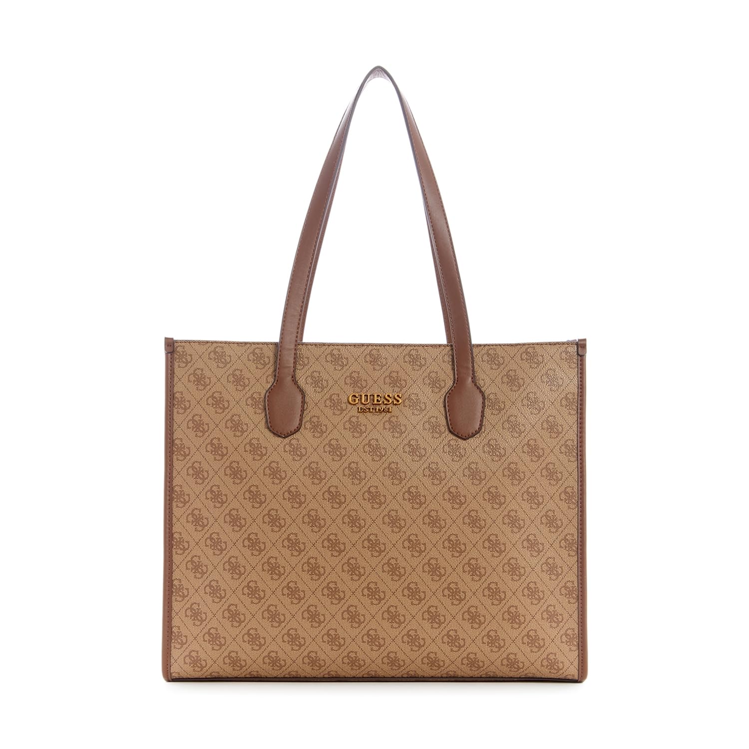 Guess Women's Brown Silvana Large Tote Bag - Shopping Bags - One Size - Bags