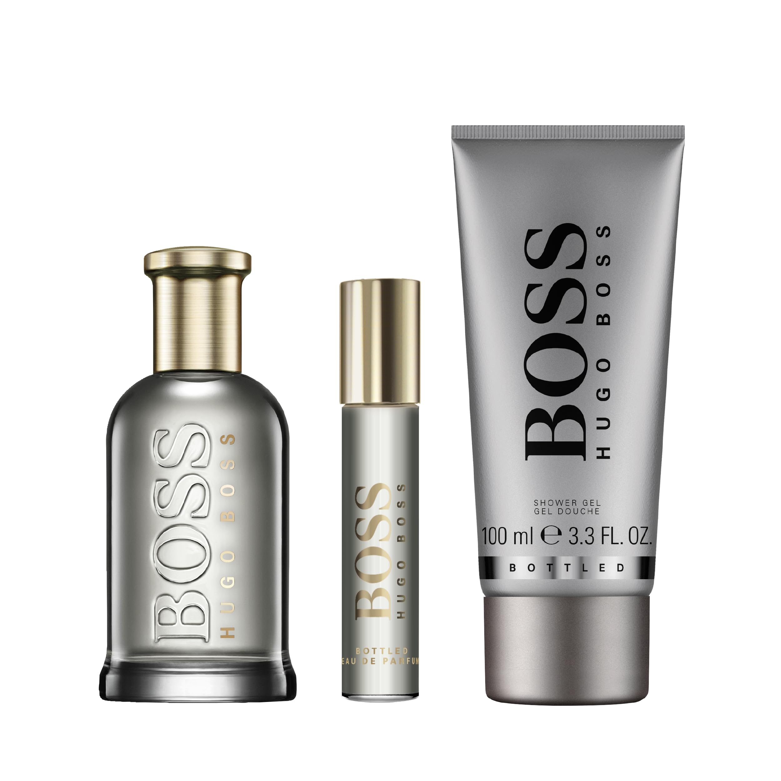 BOSS Męski 3-częściowy zestaw upominkowy BOSS Bottled Woda perfumowana na Boże Narodzenie