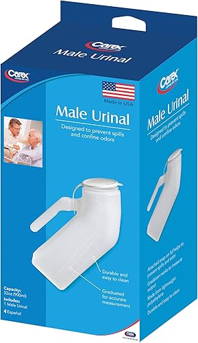 Miniatura 3 de Carex Orinal portátil para hombres - Urinario masculino y John de viaje - Urinario de plástico