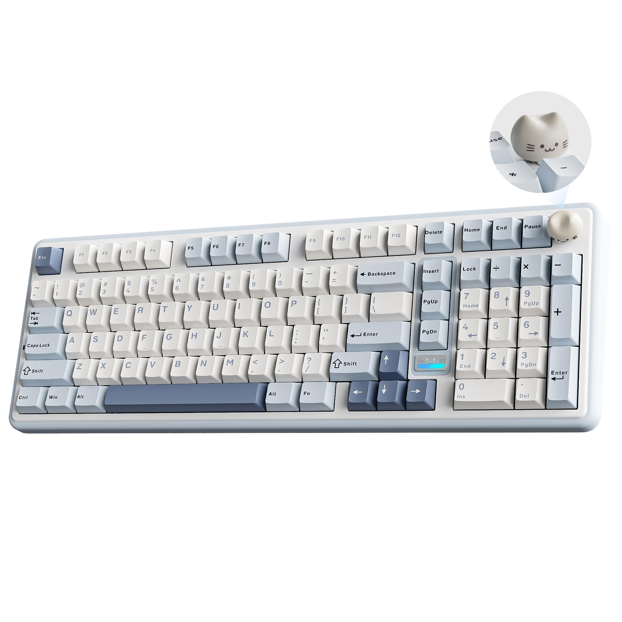 YUNZII B98 PRO QMK/VIA Wireless Mechanical Gaming Keyboard, 96