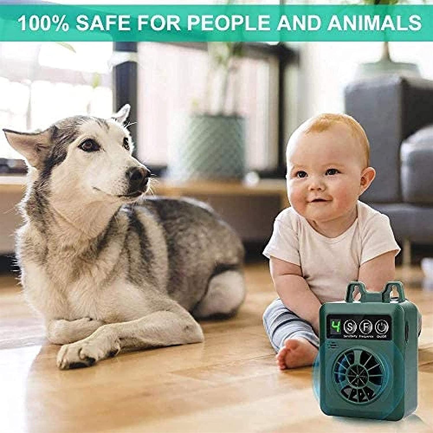 Dispositivo antiladridos, mini dispositivo de control de ladridos mejorado con 4 niveles de sensibilidad y frecuencia ajustables, dispositivos de control automático de ladridos de perros fáciles