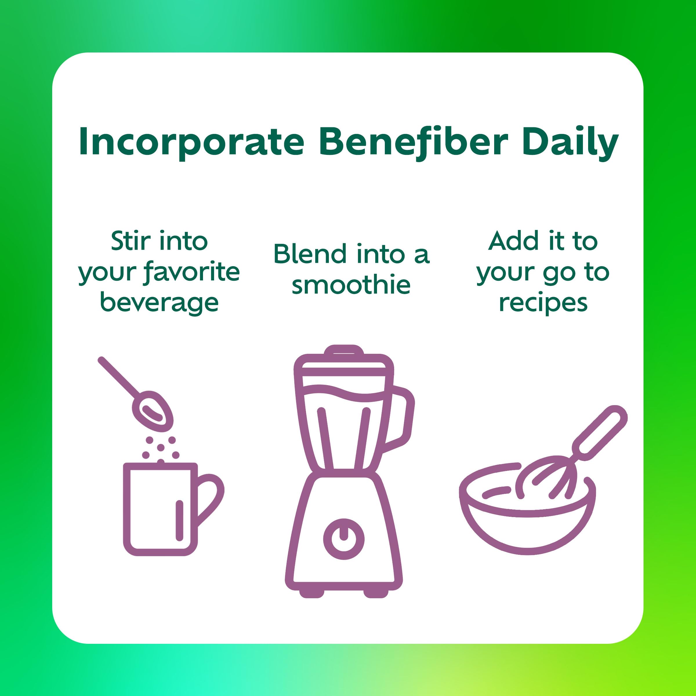 Benefiber Prebiotic Fiber Supplement Powder, Berry Fusion, 24 Stick Packs — Amazon image 5