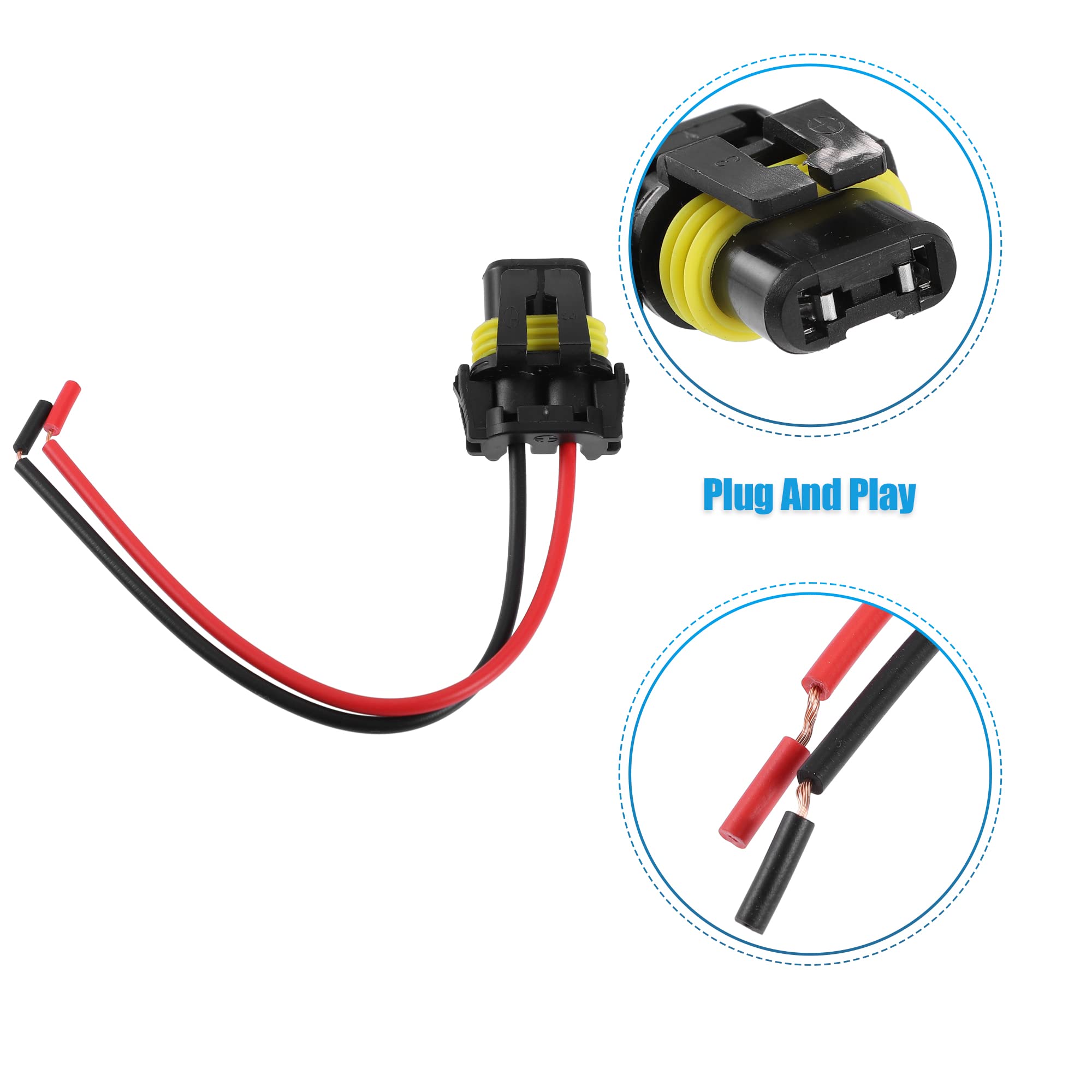 Filo Codino Femminile PS24W 5202 H16 Due Bardatura Nebbia Luce Lampadina Spina 768558938847 - Foto 5