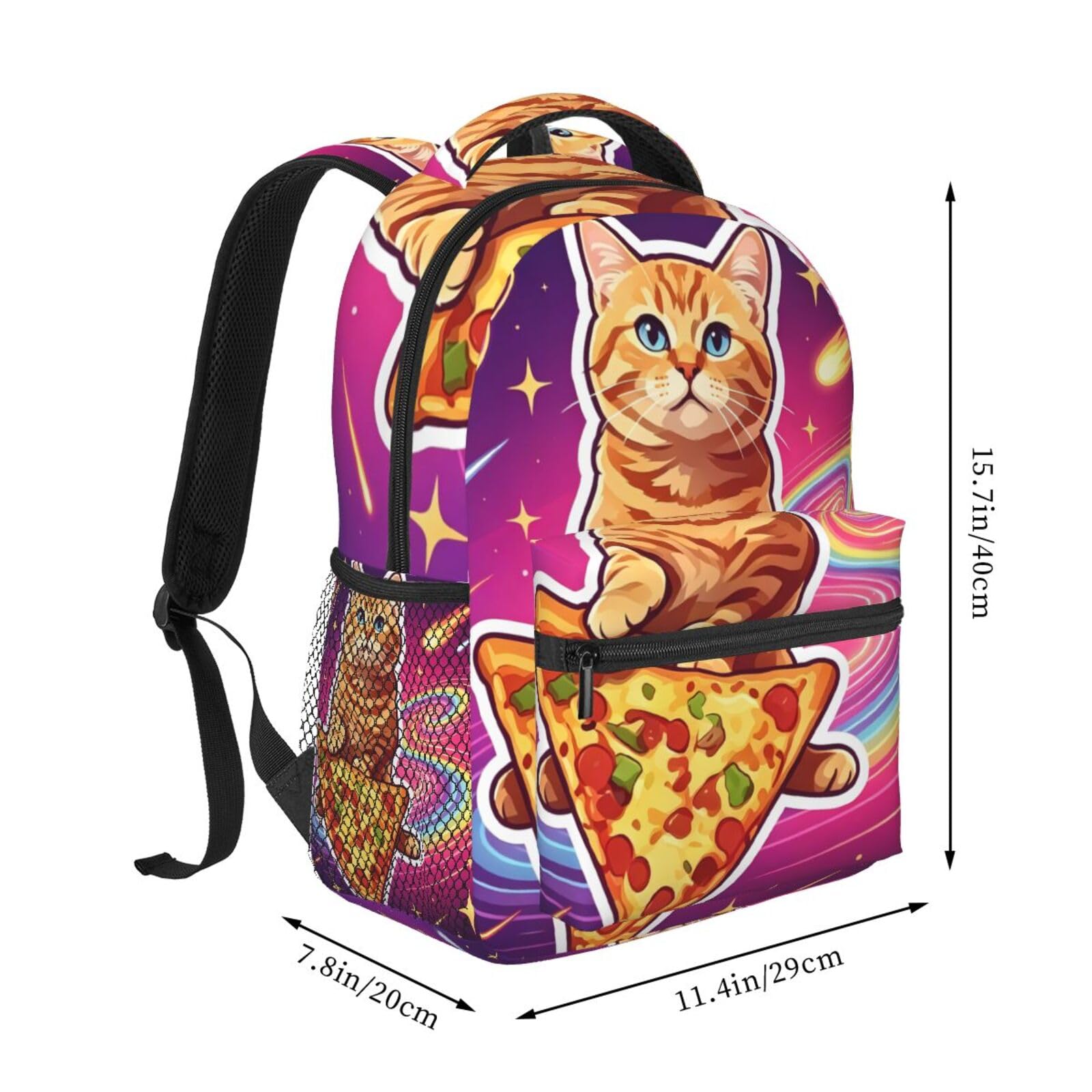 Starry ForestPrint Leichter Freizeitrucksack, Space Cat 5, Einheitsgröße