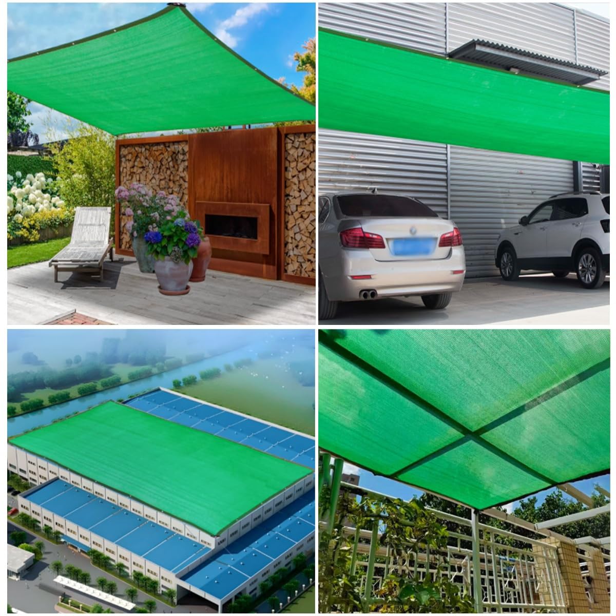 90 % Schattentuch für Pflanzen, UV-Schutz, Netzplane mit verstärkten Ösen, atmungsaktives Sonnenschutznetz für Gewächshaus, Terrasse und Garten, Outdoor-Abdeckung für Gemüse und Blumen (5 x 7 m)