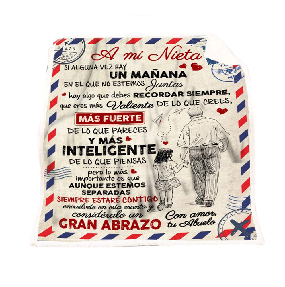 Manta para mamá a mi hija con palabras de amor colcha de forro polar emotiva C