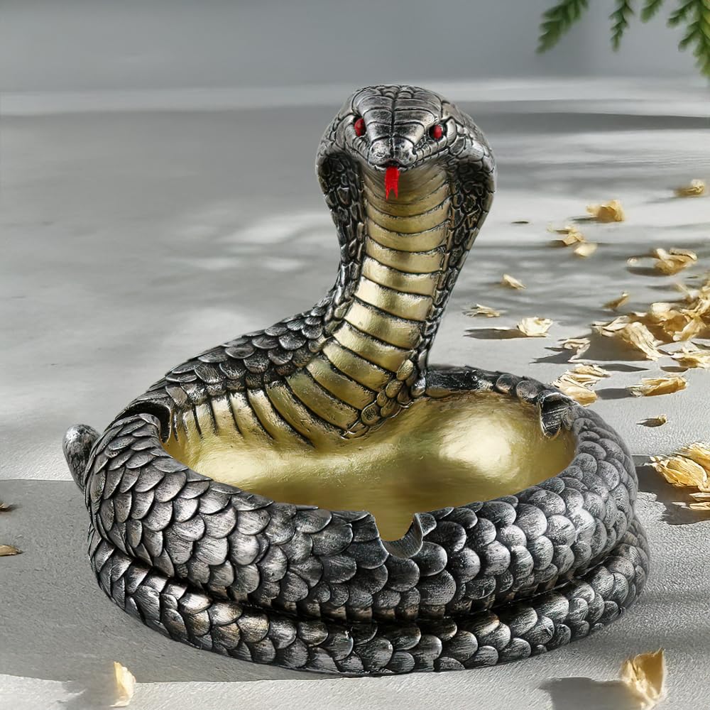 Amazon.com: Cobra Snake Ashtray, Creative Resin Cobra Design