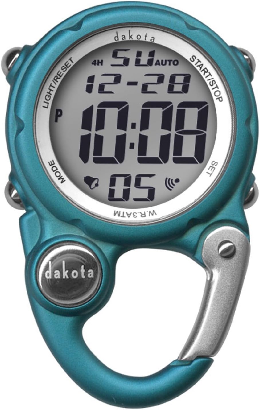 Amazon Com Dakota Digital Clip Mini Watch Water Resistant Aqua Sports Outdoors