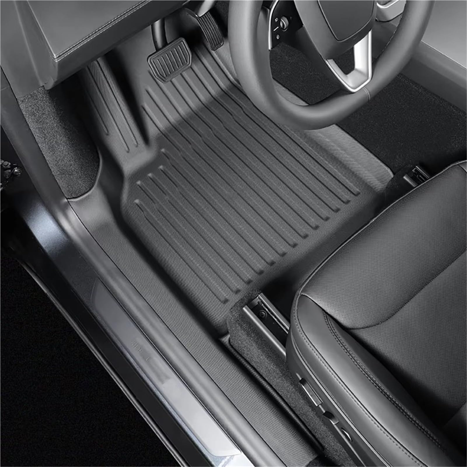 Moquette Tappetino Auto Per Il 2025 Per Tesla Per Model Y Per Juniper Per Launch Tappetino Bagagliaio TPE Tutte Stagioni, Imbottitura Schienale(MY-SN-3PCS)