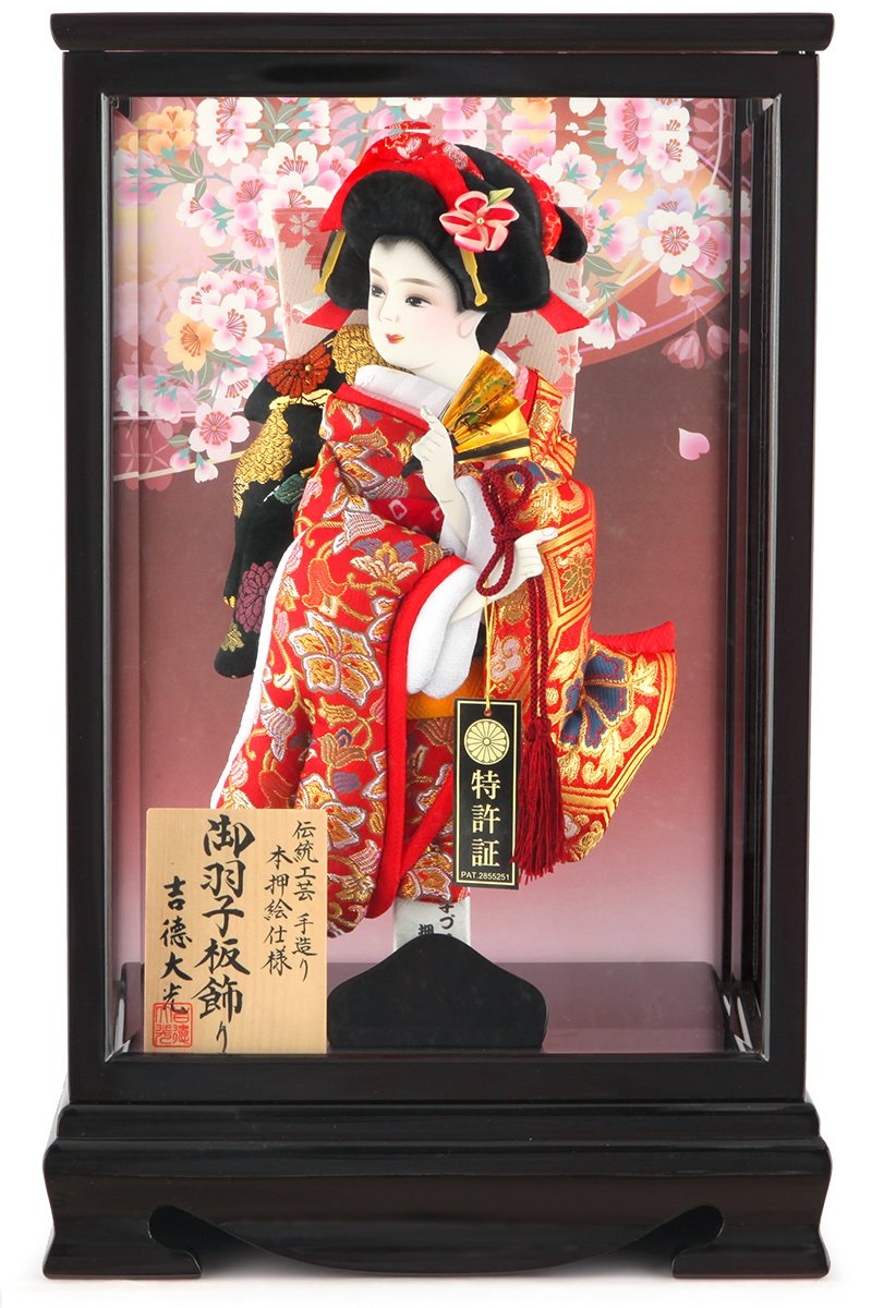 Amazon | 羽子板 吉徳大光 ケース飾り 新栄華 御羽子板飾り 10号 A