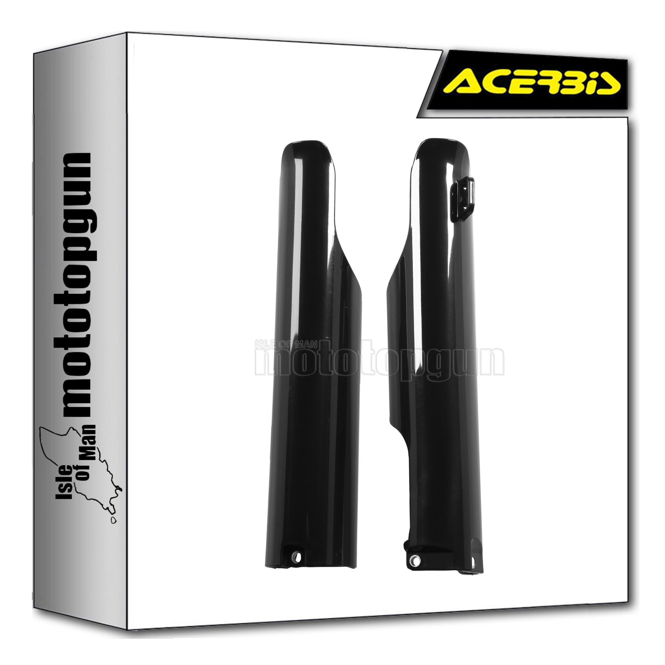 acerbis 0011635.090 parasteli nero compatibile con yamaha yz 125 2005 2006 2007 mototopgun