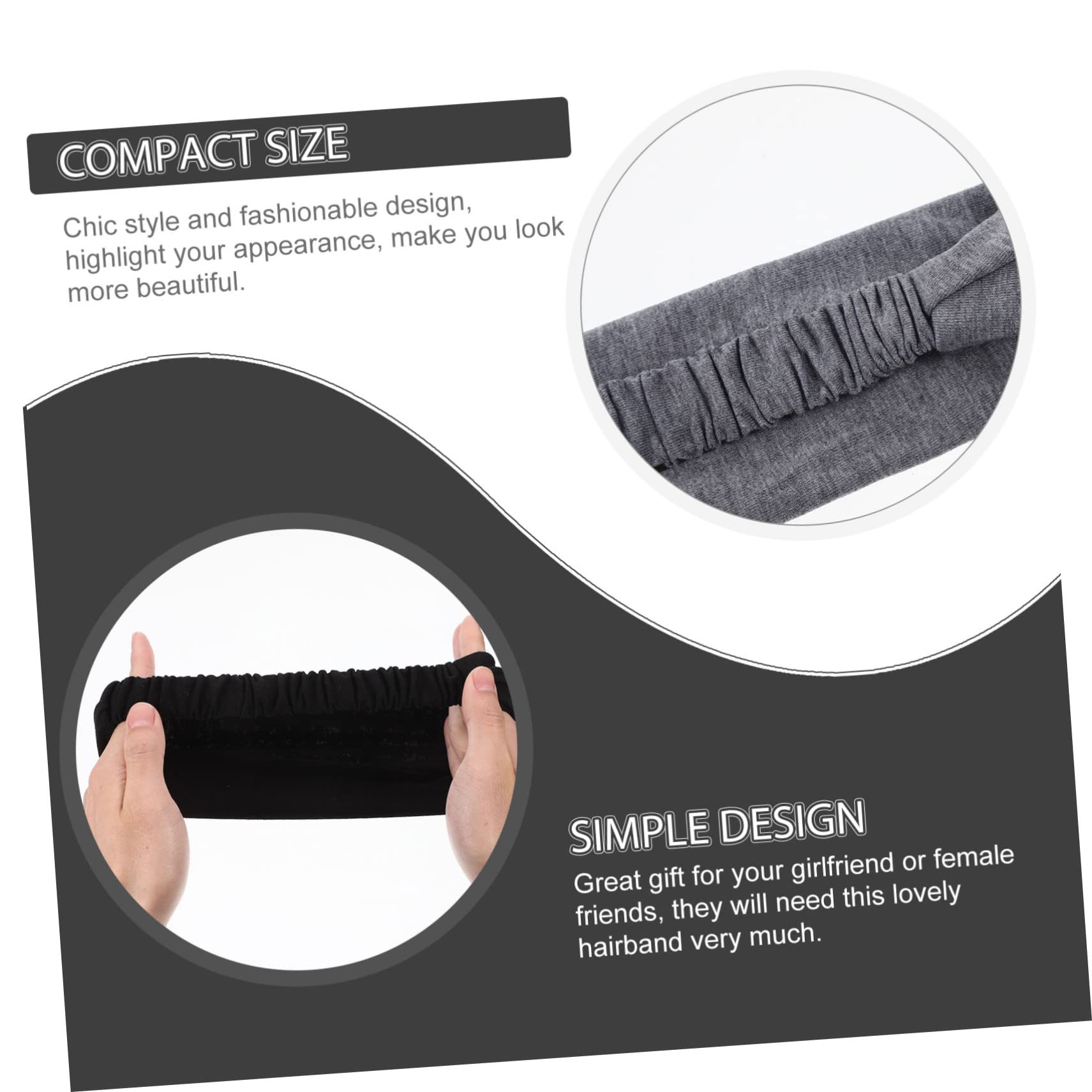 FRCOLOR 10 Pezzi fascia per il lavaggio del viso hair band bandana bandane di cotone per uomo fascia che assorbe l'acqua cerchietti bambina fascia elastica adorabile fascia per spa
