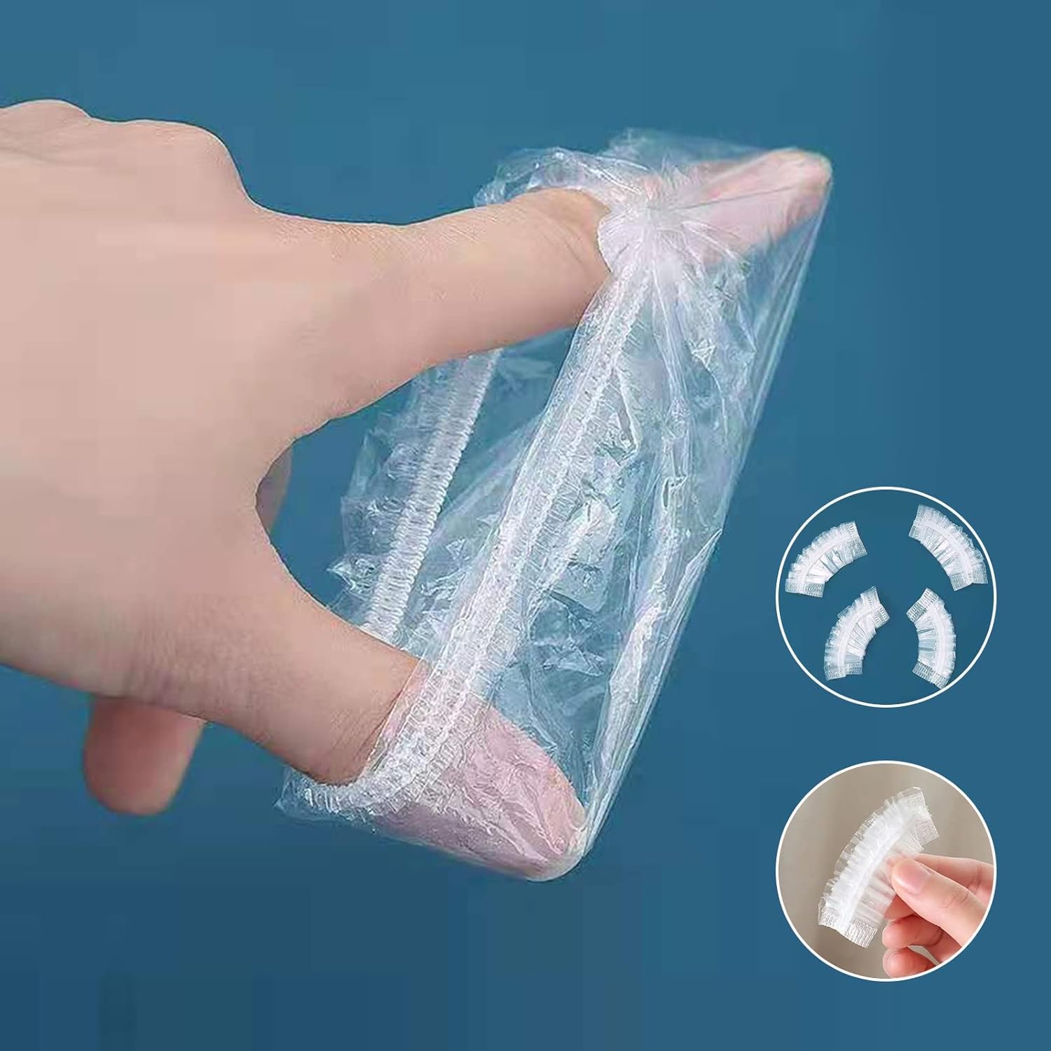 100 Paraorecchie Monouso Per Doccia - Cuffie Protettive Impermeabili In Plastica Trasparente, Elastiche E Leggere, Per Capelli, Bagno E Spa - 2
