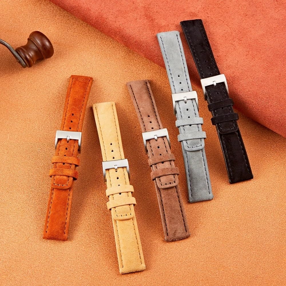Vintage zamszowy pasek zegarek 18 mm 20 mm 22 mmband Szybkie wydawanie Szybkie akcesoria paska do inteligentnego