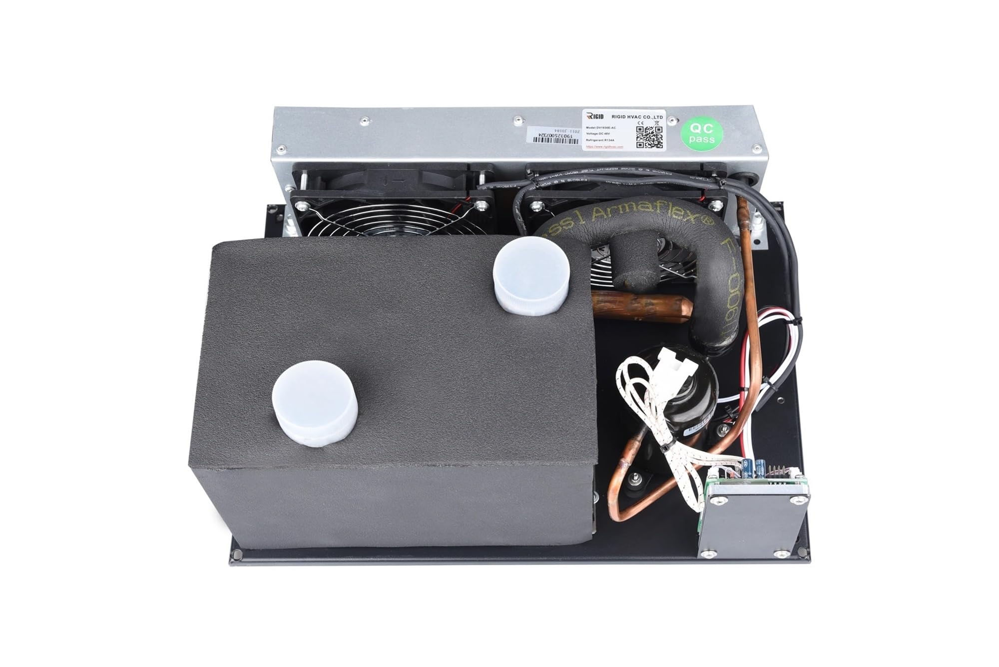 CVFRDD micro dc air conditioner, small 12v air conditione Air Conditioning Systems Micro DC Aircon, 48V 450W With R134A Refrigerant，Micro Powerful Conditioner For Car，Air Cooling System