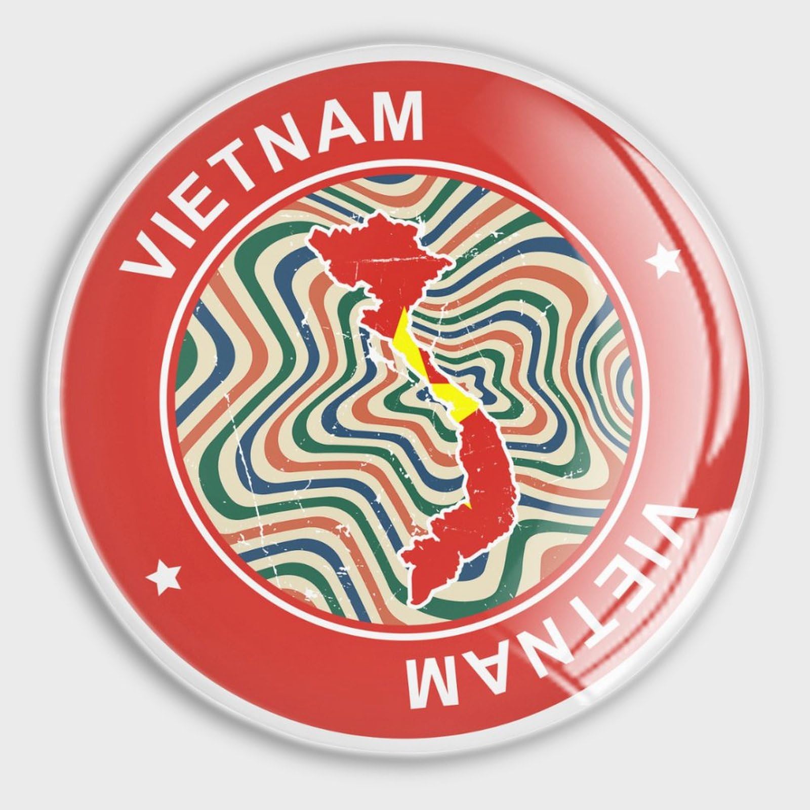 Aimants pour tableau blanc et bureau Vietnam déco de cuisine en verre