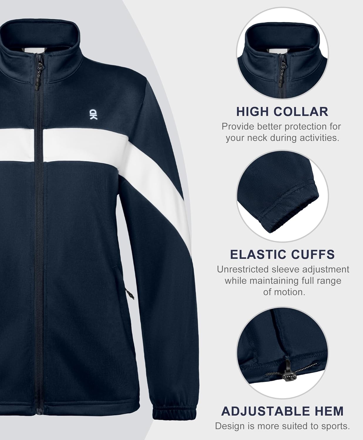 Little Donkey Andy Womens Sweatsuits Set 2 Pieces Jogger Outfits for Women Full Zip Active Tracksuit Sets Athletic Suits - Image 3