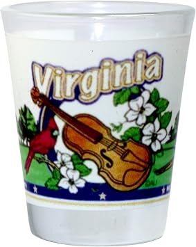 World By Shotglass Virginia 3 View Shot Glass