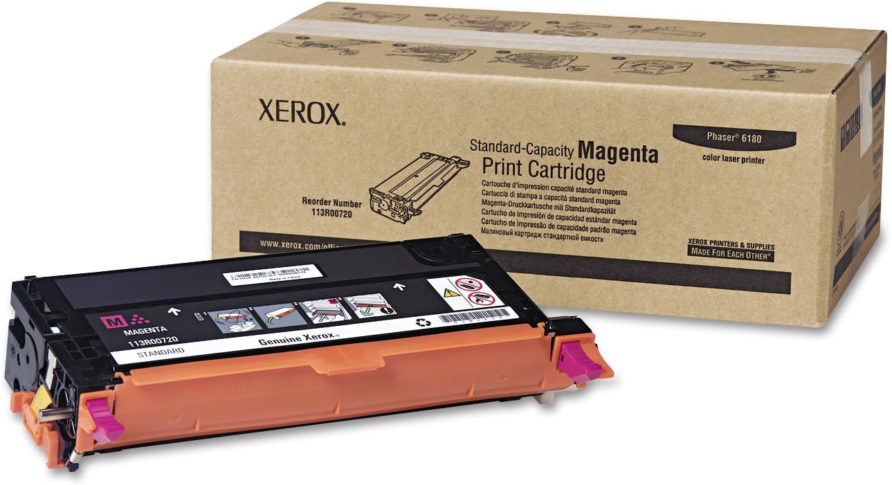 Genuine Xerox Standard Capacity Magenta Toner Cartridge - 113R00720-2000 Pages for use in Phaser 6180