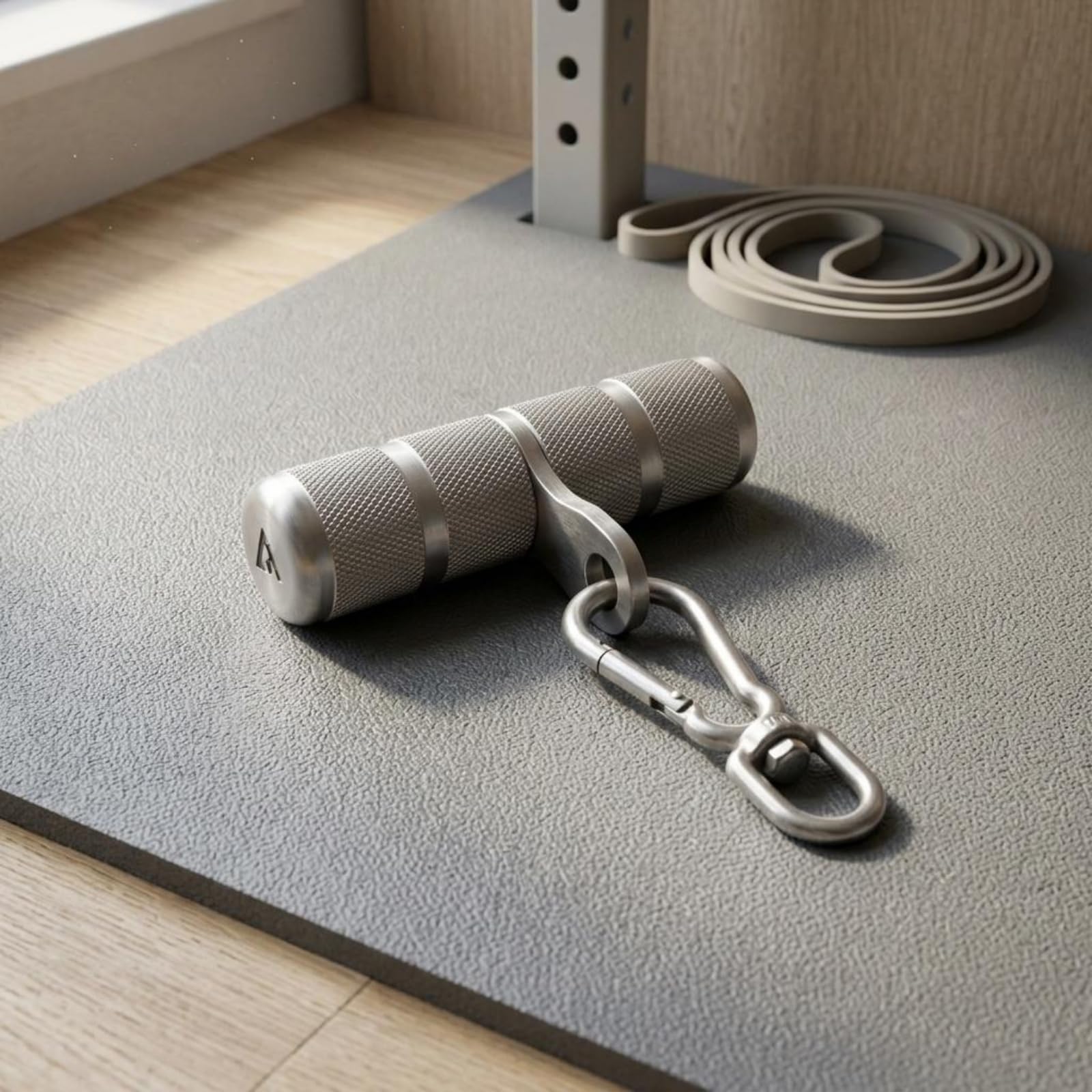 Maniglia per Attrezzi Fitness Maniglia Cavo Palestra Impugnatura Cilindrica Accessorio per Tirate Snodo Girevole in Acciaio Inox 304 Robusto Adatta a Allenamento Funzionale Palestra Casa