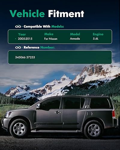 Miniatura 4 de SCITOO - Amortiguador Trasero para Nissan Compatible con 2005 2006 2007 2008 2009 2010 2011 2012 2013 2014 2015 para Nissan Armada Shocks 345066