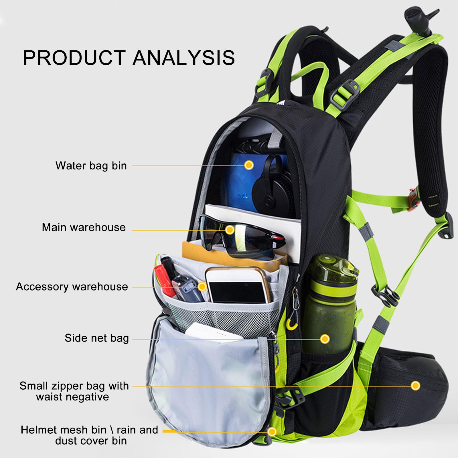 Grande capacità zaino sport palestra borsa doppia tracolla con tracolla regolabile palestra borsone zaino pieghevole viaggio