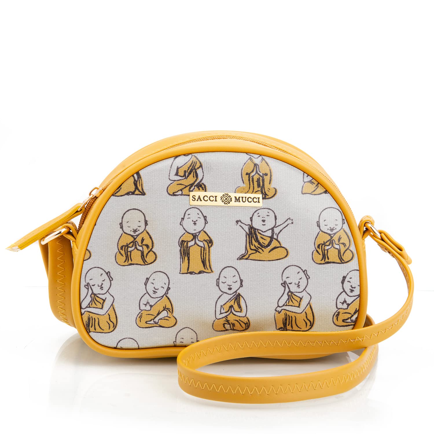 Women Girls Printed Sling Bag Crossbody Handmade Bags for women100% Vegan Leather and Coated Duck Canvas Fabric Lightweight and Durable-image-48