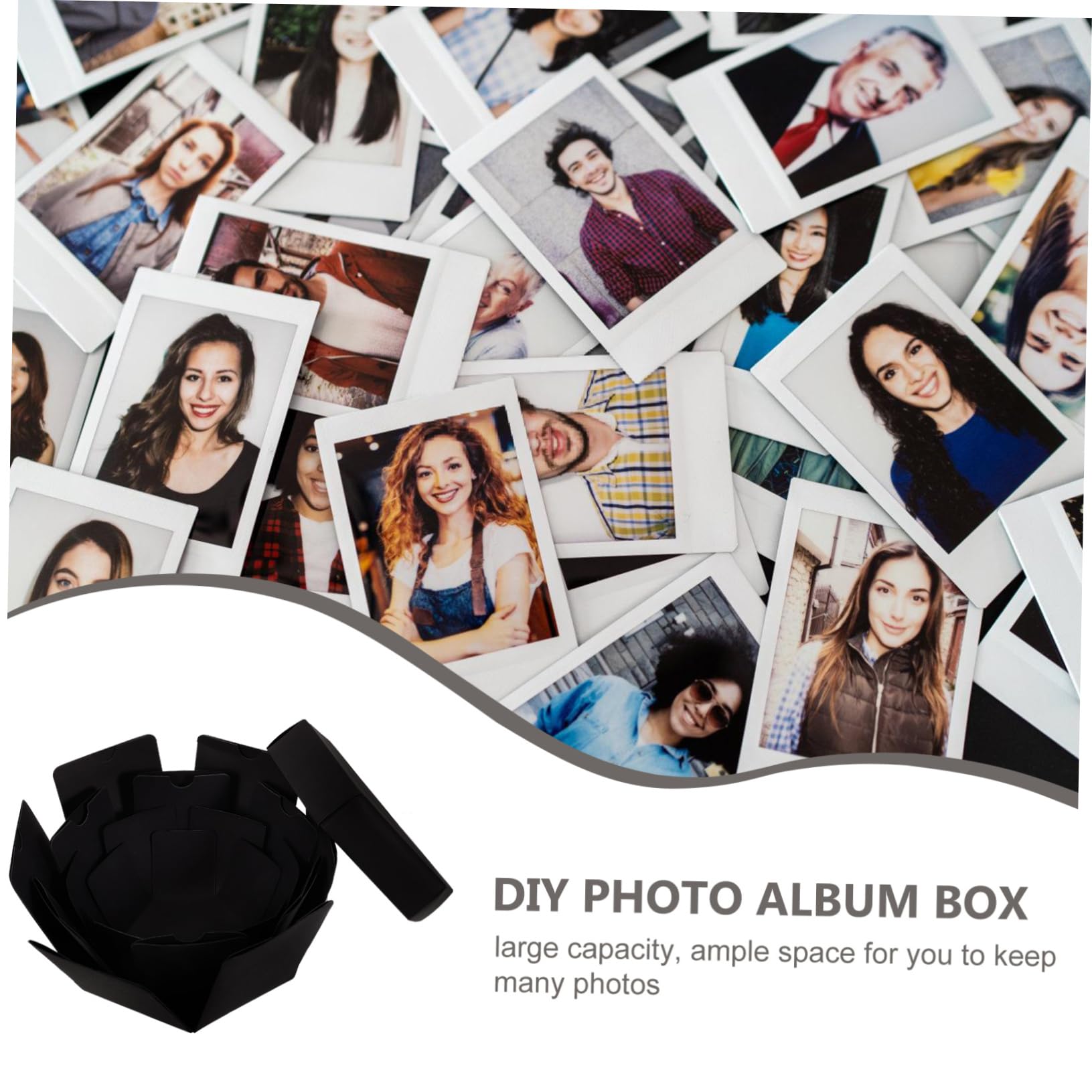 1pezzi Album Fotografico Artigianale Fai da Te Scatola Regalo Contenitore Fotografico Album Ricordi Personalizzato per Compleanno Natale San