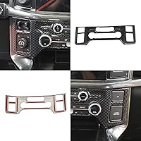 Vista 5 de Korlot Cubierta del panel de control central de fibra de carbono Tirm para Ford F150 2021+(aire acondicionado A/C)