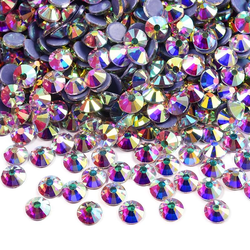 Strass hotfix SS20 blanc lot de 1440 strass ronds pour customisation de vêtements