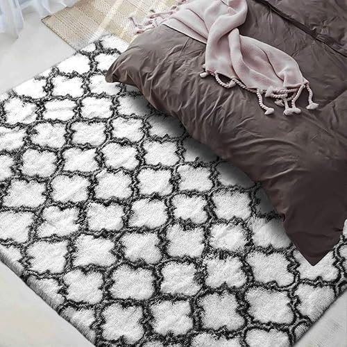 Miniatura 3 de WHOW Alfombra de área súper suave, moderna para sala de estar, alfombra mullida para dormitorio, habitación de los niños, guardería y decoración del