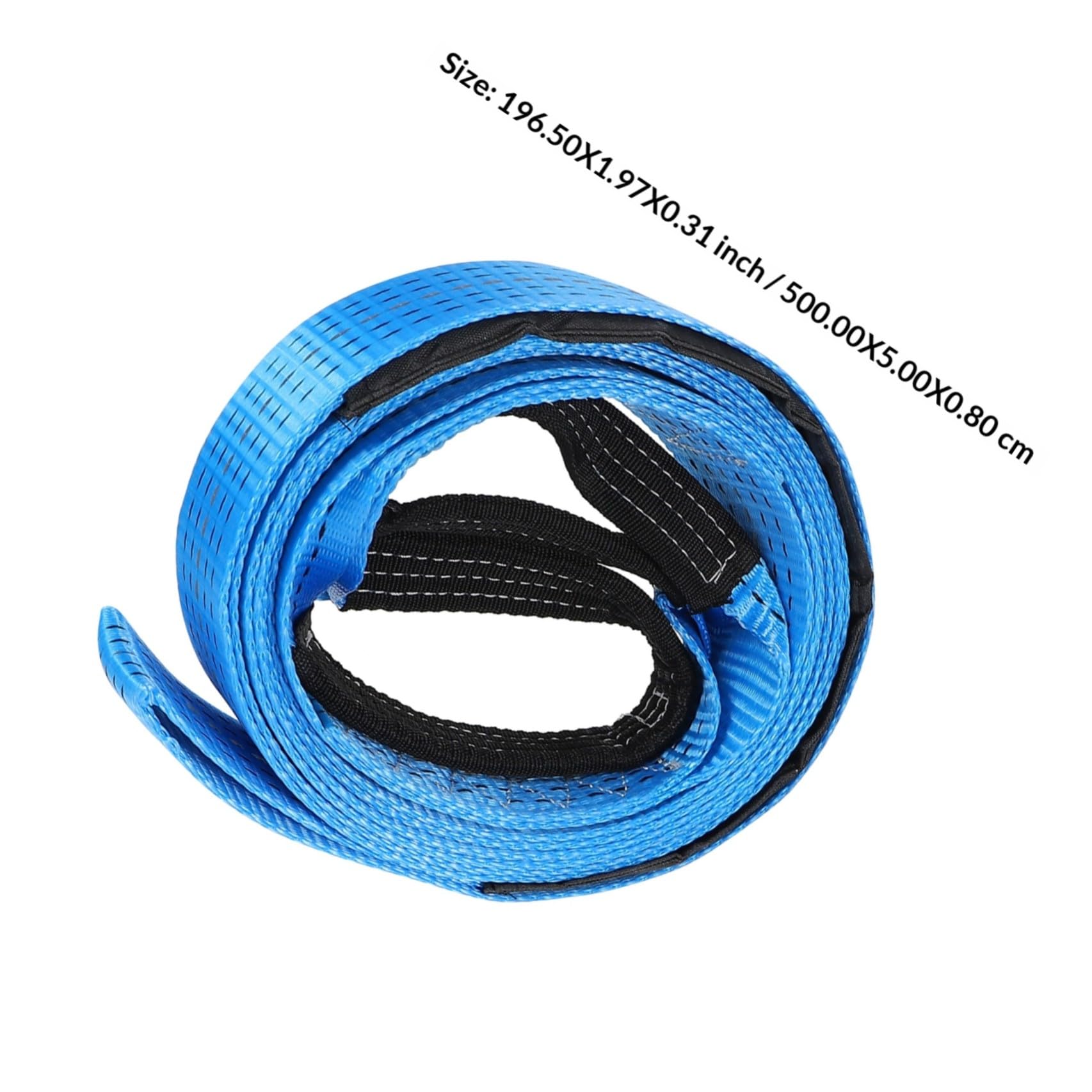 5 Meter Abschleppseil Blau Polyester 8 Tonnen mit Haken