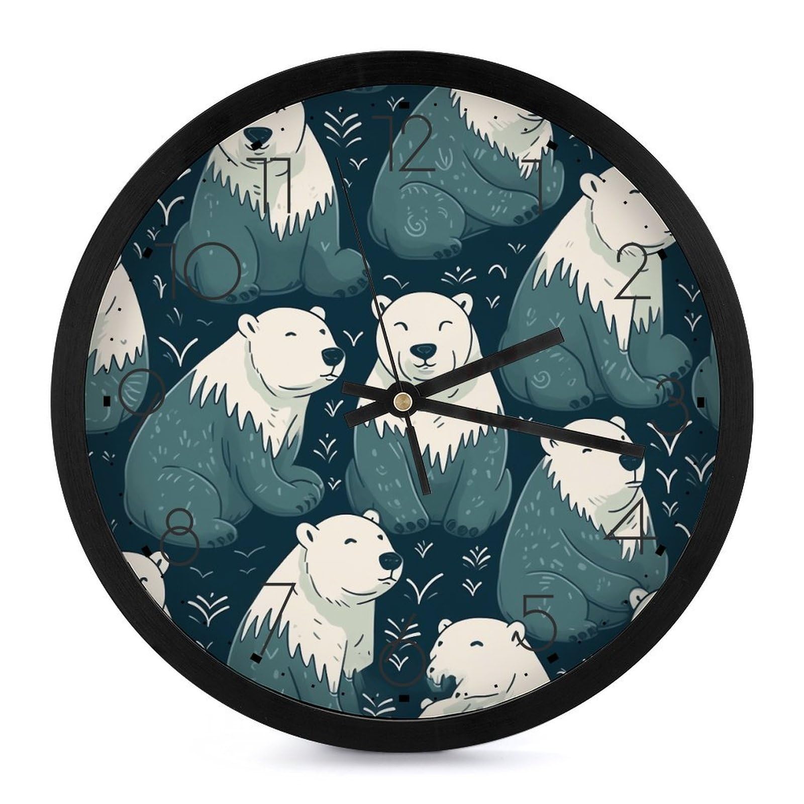 Horloge murale sans tic-tac à piles pour éliminer le bruit nocturne dans la chambre
