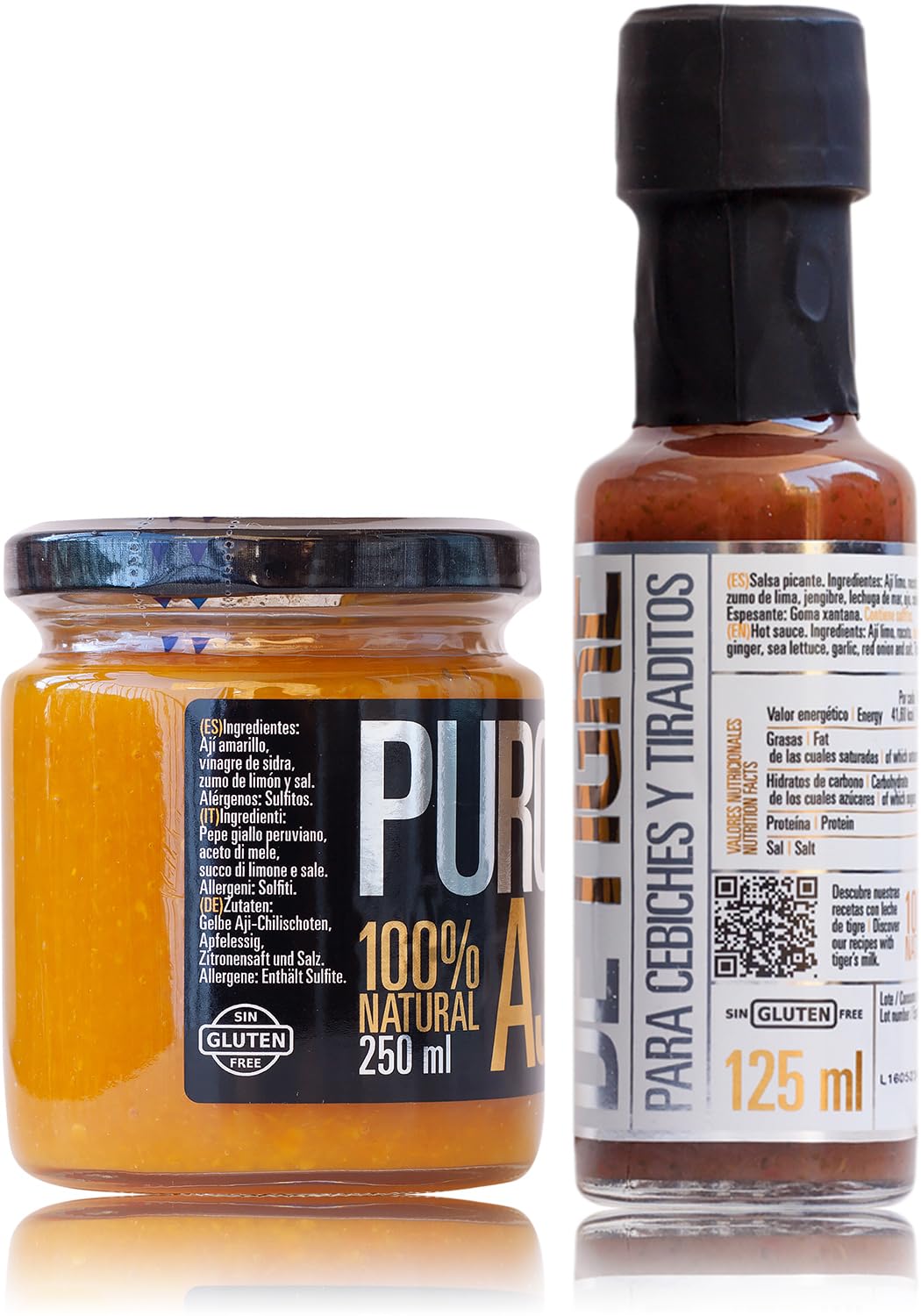 Pack Ceviche Ají amarillo y leche de tigre para preparar ceviches y tiraditos 100% naturales sin gluten