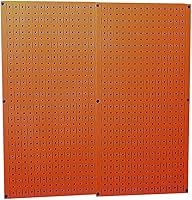 Vista 15 de Wall Control 30-P-3232B Paquete de tableros perforados de metal negro – (2) tableros perforados negros de 32 pulgadas de alto x 16 pulgadas de ancho