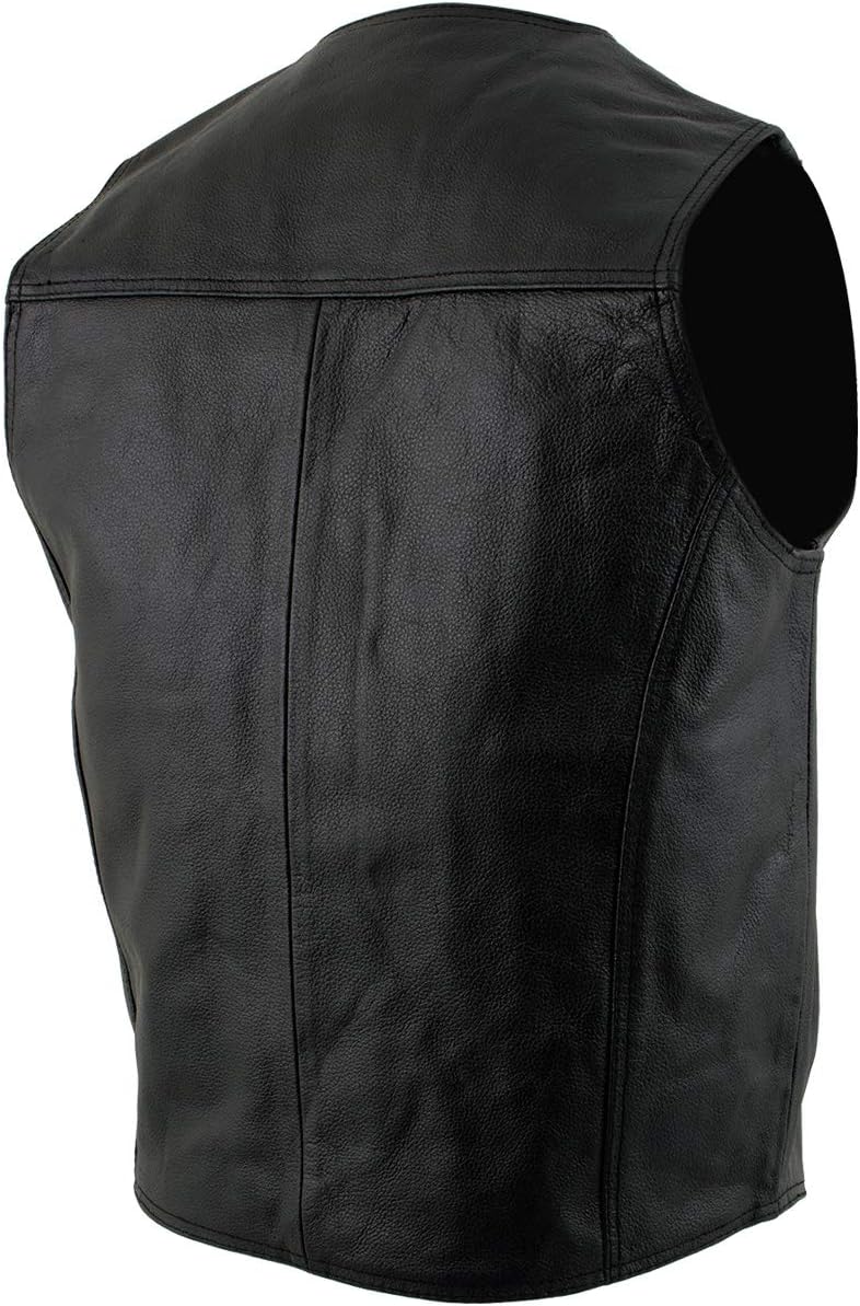 3x leather vest