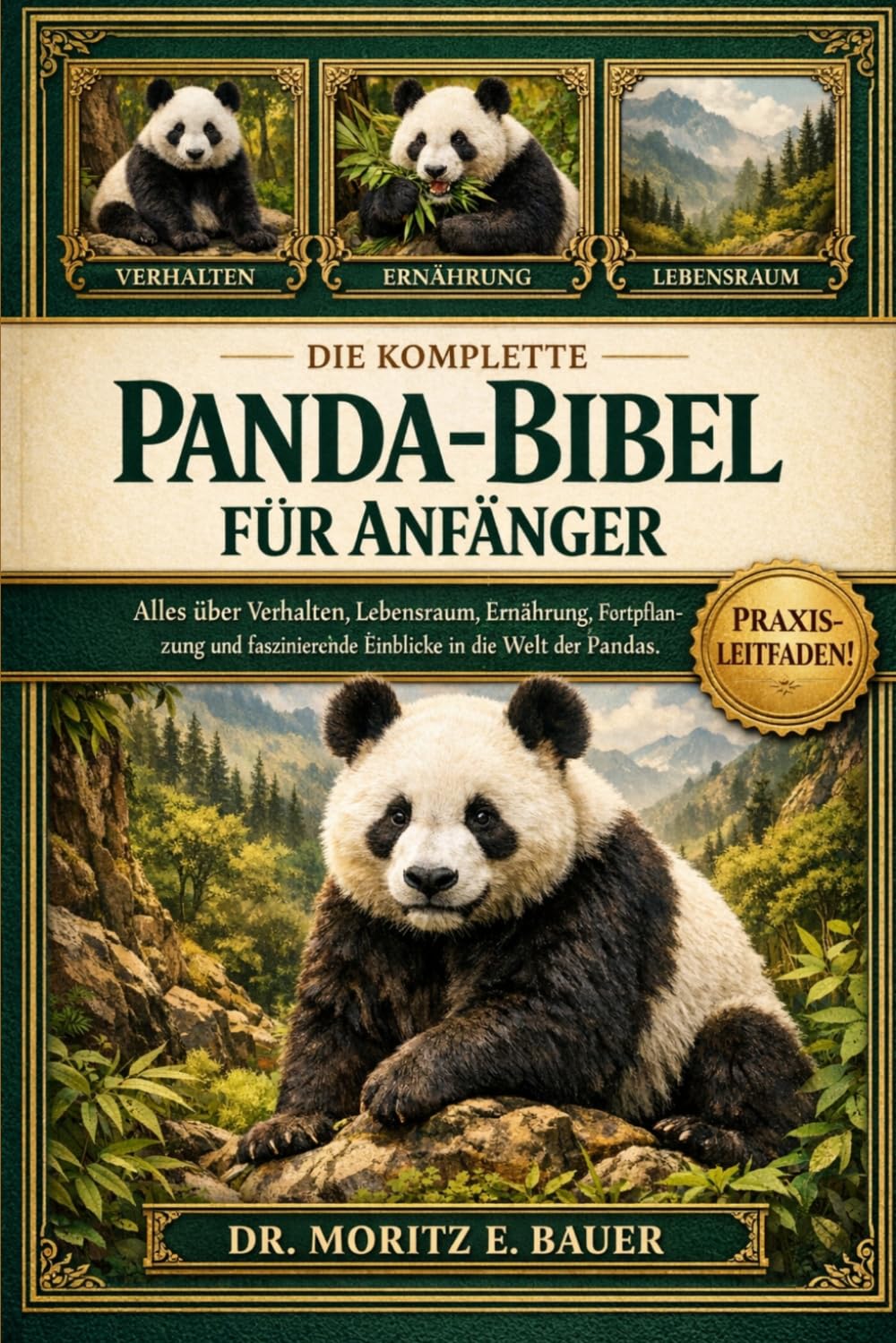 DIE KOMPLETTE PANDA-BIBEL FÜR ANFÄNGER: Alles, was Sie über Pandas wissen müssen : Verhalten und Biologie, natürlicher Lebensraum, bambusbasierte....Wissen für Anfänger und Liebhaber.