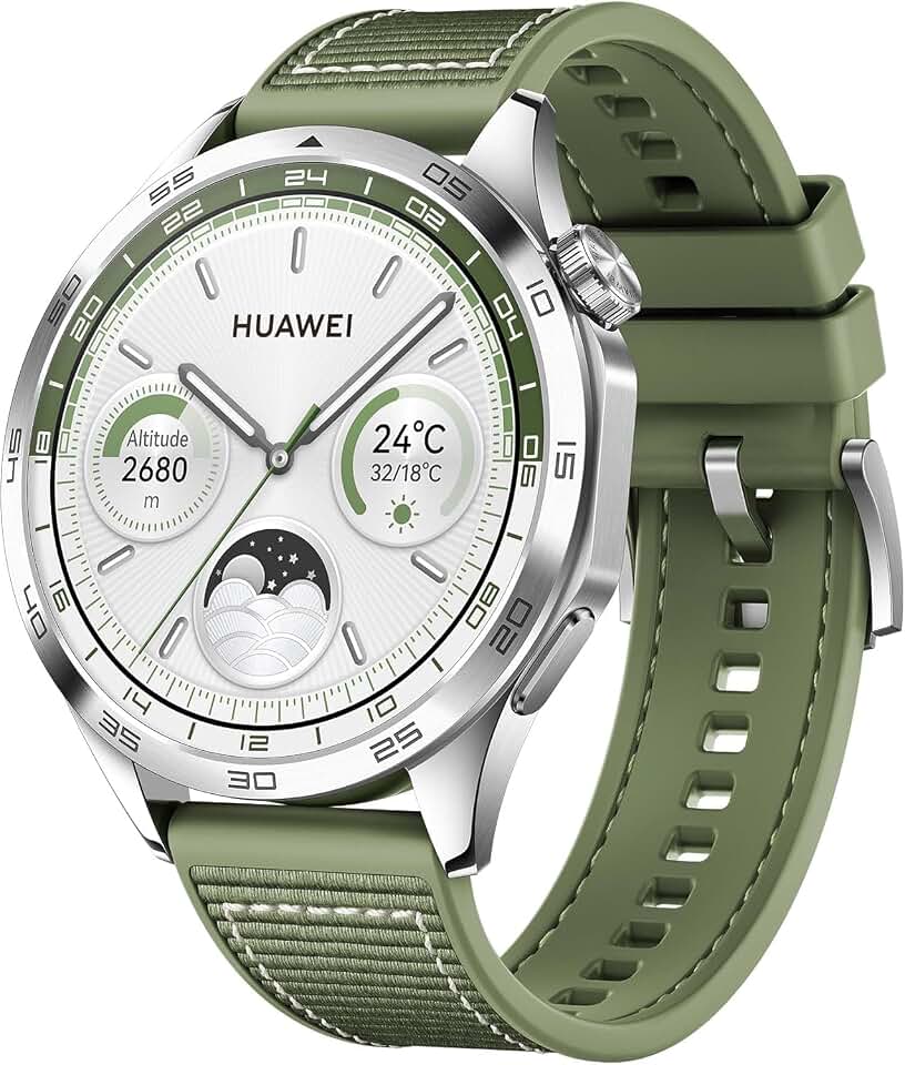 Huawei Watch GT4 46mm Green Woven Strap