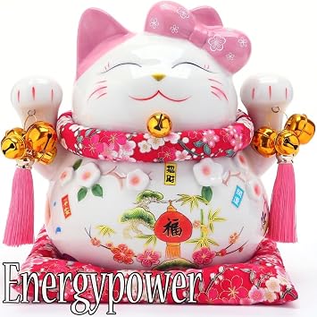 Maneki Neko Premium White Porcelain, Pine Bamboo Plum, Large, Piggy Bank, Porcelain, Money-fortune, Money-saving, Handcrafted, Cat, Opening Celebration or Opening Celebration, Lucky Item