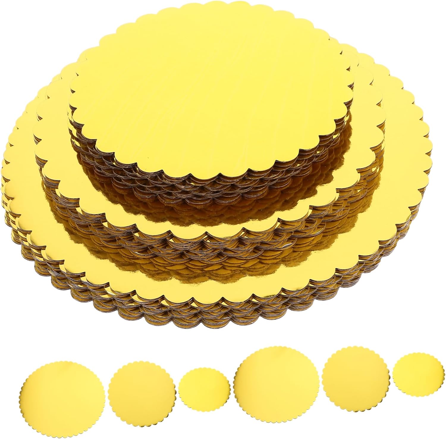 30pcs Round Cake Boards and Circle Cake Decorating Paper Bases for and Presentation Sturdy Cardboard Supports for Occasions