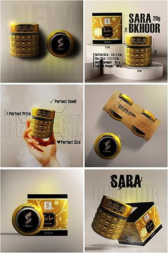 Miniatura 8 de Bakhoor Sara Premium 20gm - Fragancia dulce y amaderada para el hogar y la oficina