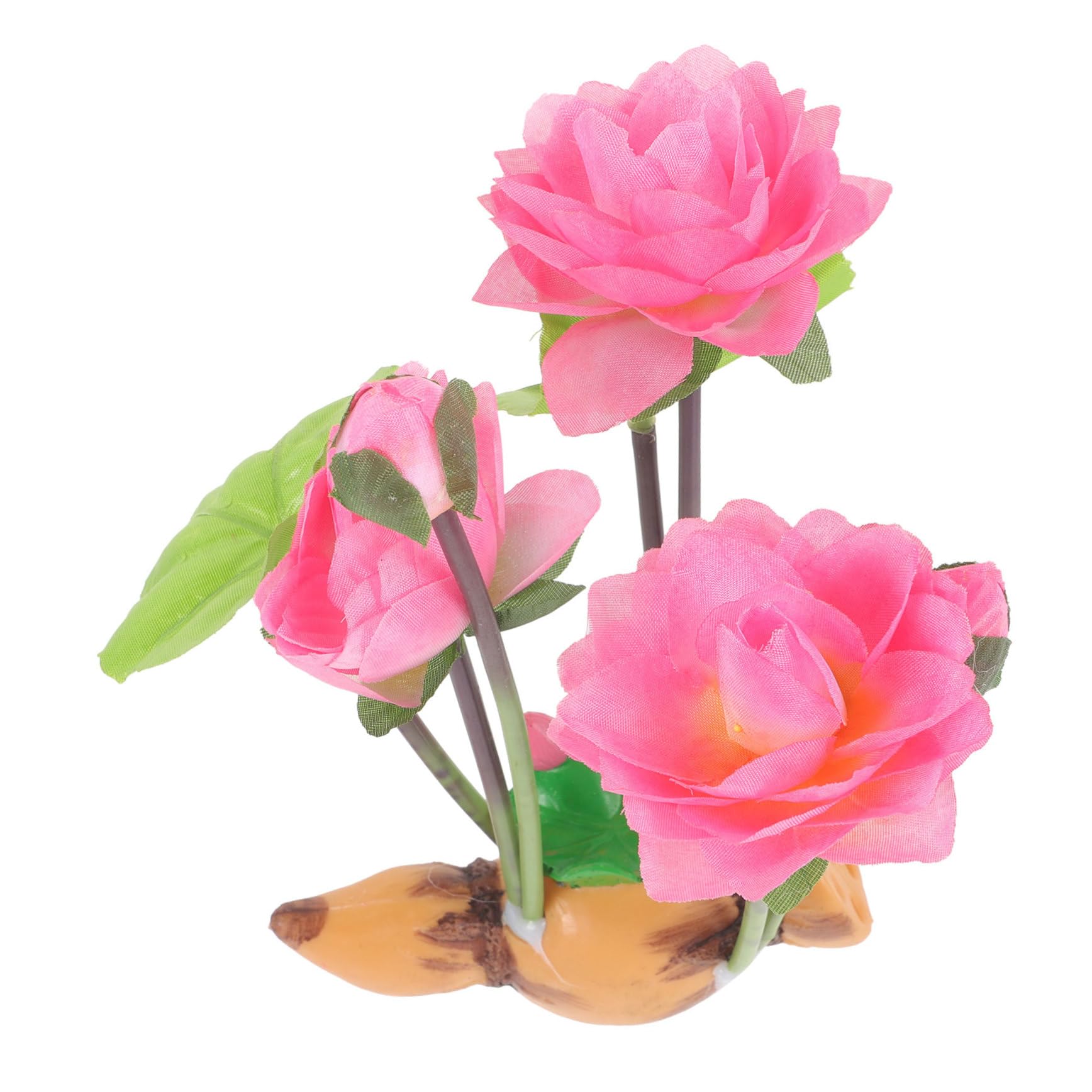 Alipis 4 Pezzi di Fiori per Acquario Decorazioni Acquatiche Piante Finte per Acquario Nascondiglio per Piante da