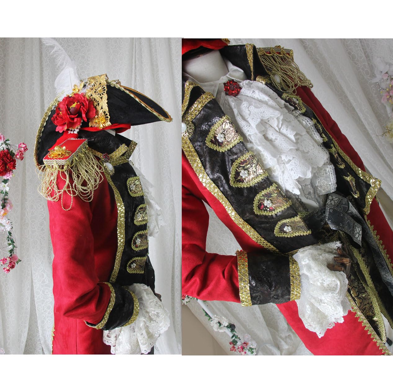 Amazon.co.jp: [SDCADQ] ヘタリア APH イギリス 海賊の服 海賊紳士