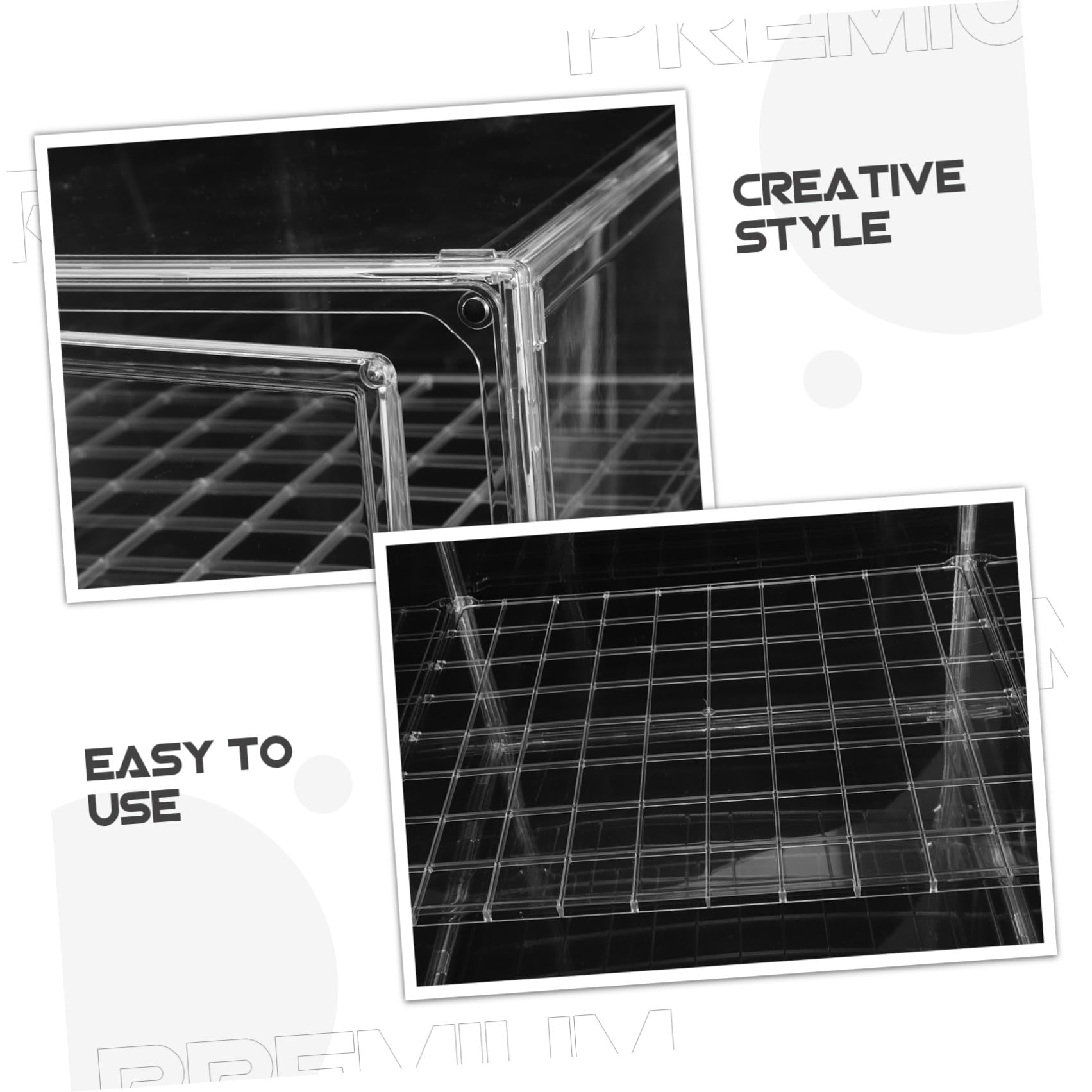 Vitrina Transparente de Panadería de 3 Niveles Ajustable para Postres