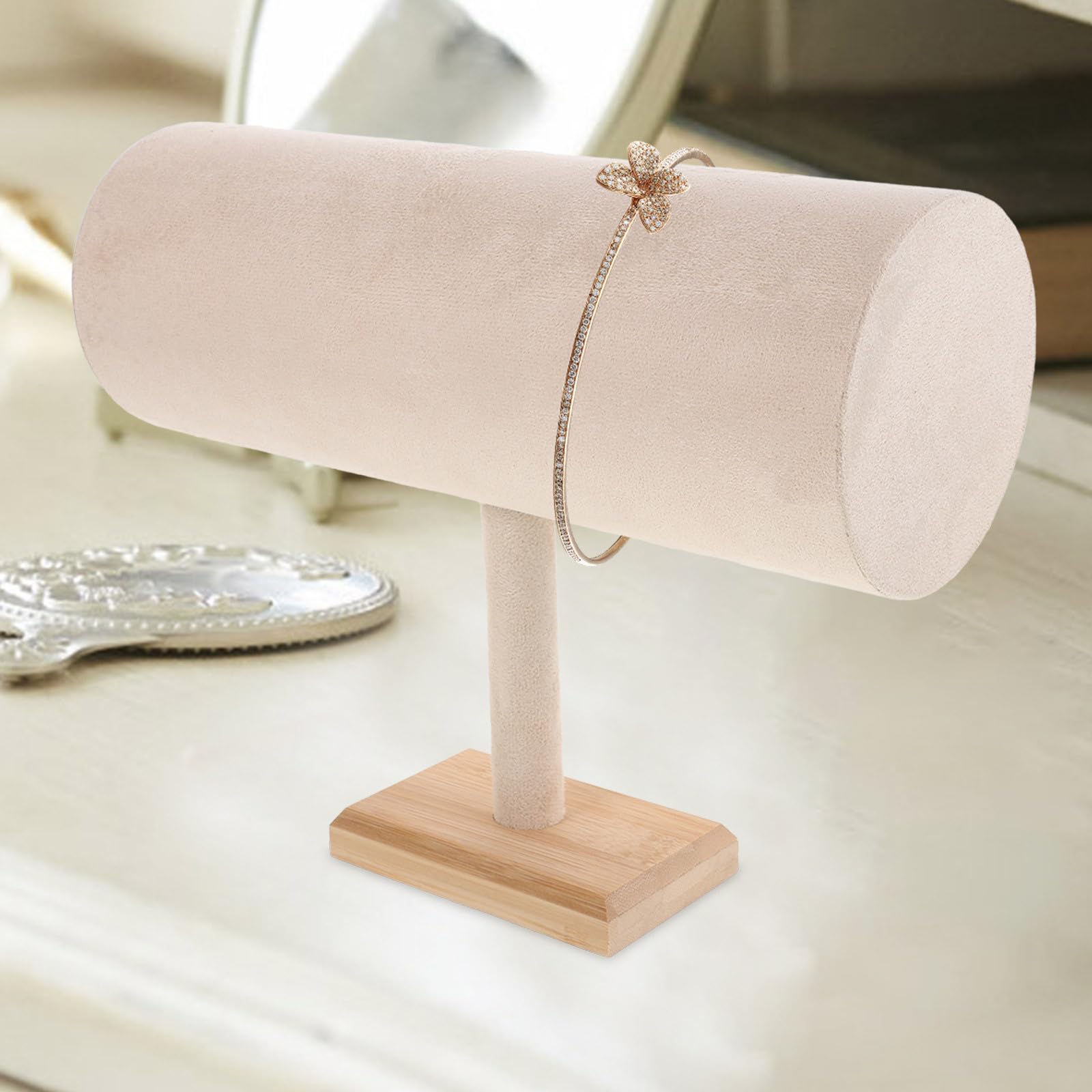 Haarbandhalter Organizer T Förmig Kompakt für Haarreifen Armbänder Halsketten Vielseitige Aufbewahrung Zuhause und Geschäft